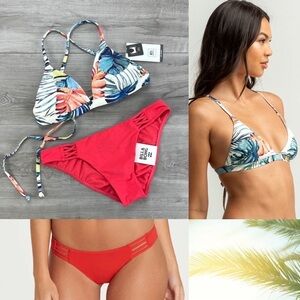 ☀️BILLABONG☀️RIP CURL☀️ SAYULITA CROSS BACK TRI SOL SEARCHER TROPIC BIKINI